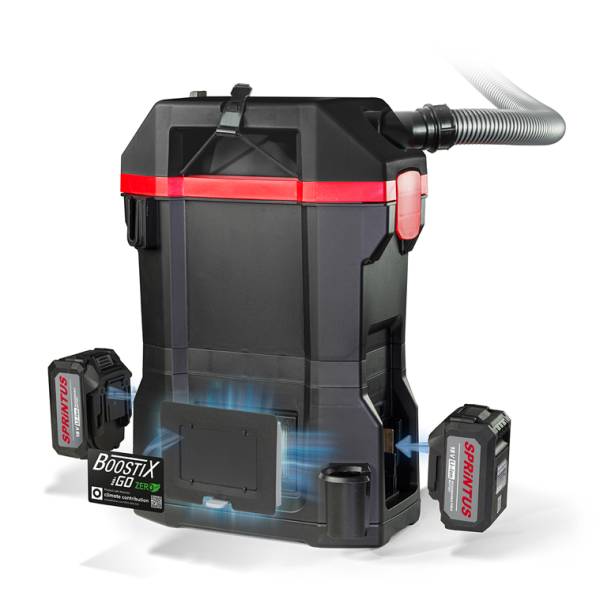 Aspirateur poussières professionnel dorsal à Batterie Lithium BOOSTIX à Salon de Provence