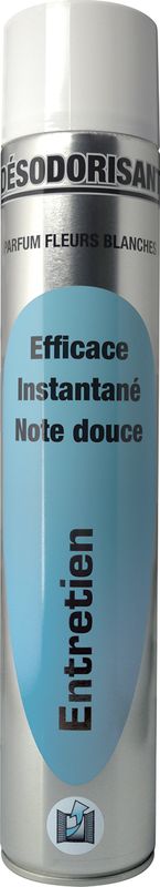 Aérosol Désodorisant Parfum : Fleurs Blanches - 750 ml