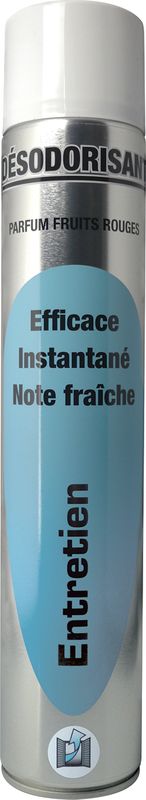 Aérosol Désodorisant Parfum : Fruits Rouges - 750 ml