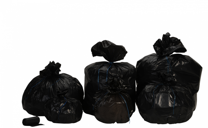 Sacs poubelle PE HD noir