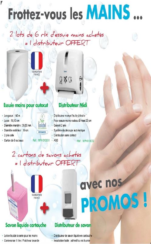 distributeur essuie main plat inox