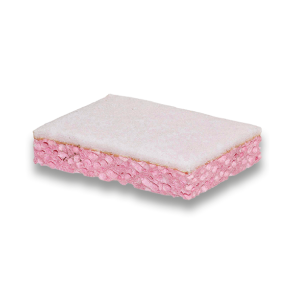 Tampon Blanc sur Eponge rose