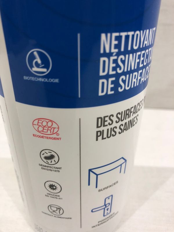 Nettoyant désinfectant de surface : Nat’clear - HTS BIO - Bourg Saint Maurice