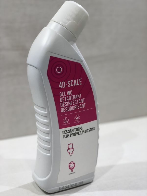 Gel WC détartrant désinfectant désodorisant : 4D Scale - HTS BIO - Pontault - Combault