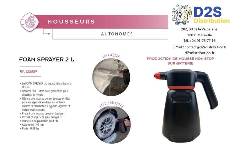 Canon à mousse électrique – FOAM SPRAYER à La Ciotat
