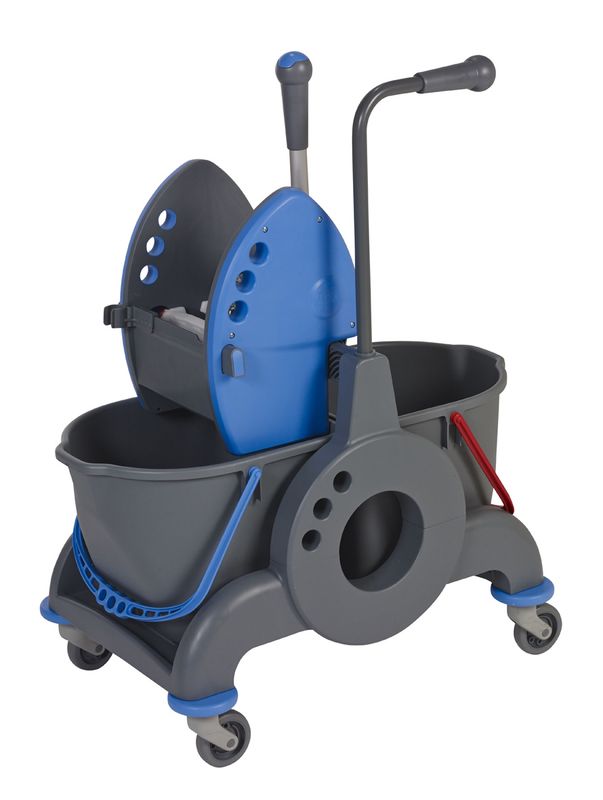 Chariot de Lavage 2 x 15 L avec Presse Laterale et Timon